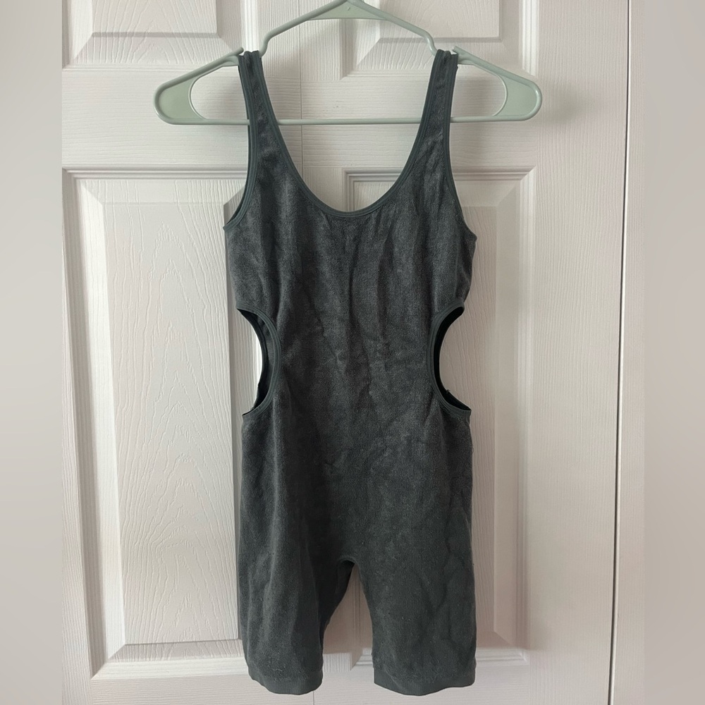 Zara terrycloth green one piece